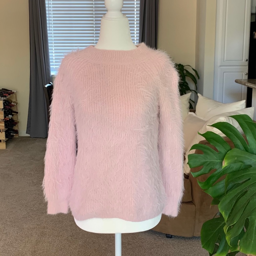 Light Fuzzy Pink Sweater